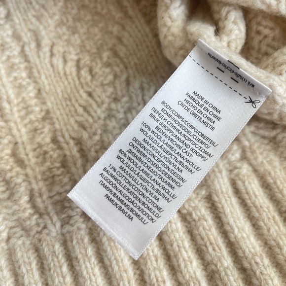 Polo Ralph Lauren 100% Wool cable knit pattern thick crewneck sweaters - Picture 5 of 9